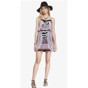 Express Pink and Black Spaghetti Strap Sundress size XS